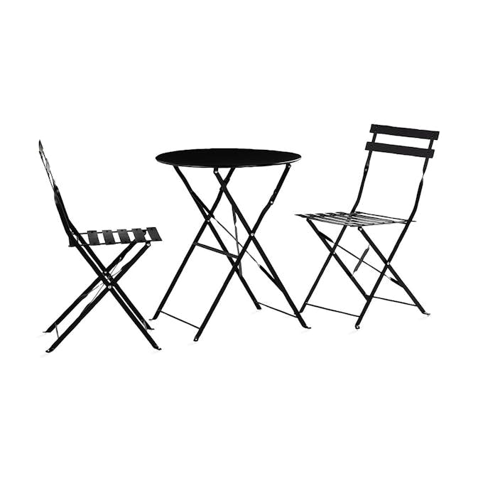 Caféset Comfort Garden Brunshuse 60 cm Rund + 2 Klappstolar