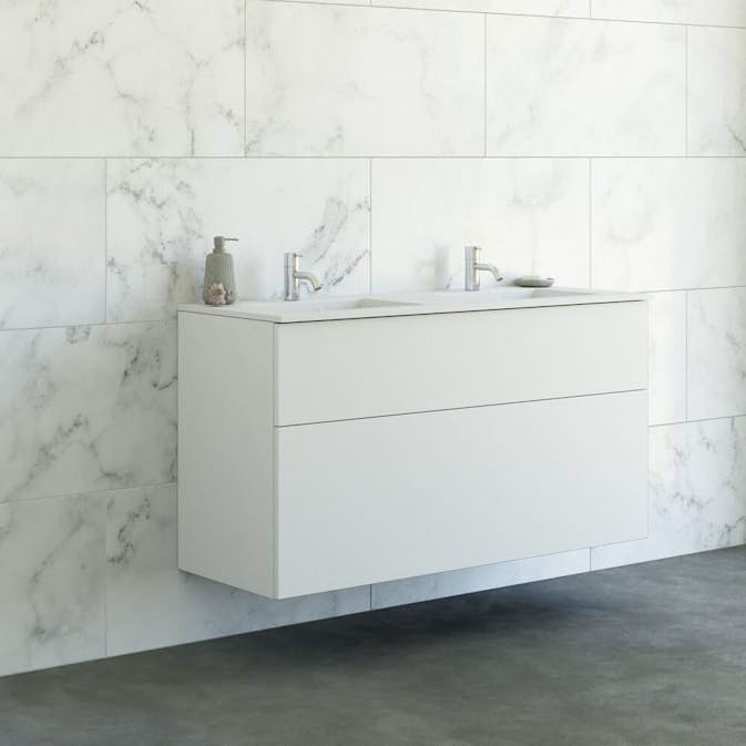 Tvättställsskåp Dansani Luna Minore Dubbel