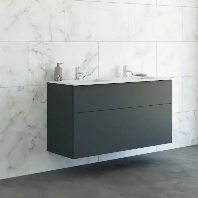 Tvättställsskåp Dansani Luna Minore Dubbel