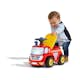 Sparkbil FALK Brandbil ride-on med förvaringsutrymme, ratt och tuta