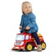 Sparkbil FALK Brandbil ride-on med förvaringsutrymme, ratt och tuta