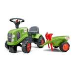 Sparkbil FALK Traktor med trailer, kratta och skyffel Baby Claas