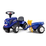 Sparkbil FALK Traktor med trailer, kratta och skyffel Baby New Holland