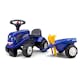 Sparkbil FALK Traktor med trailer, kratta och skyffel Baby New Holland