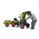 Trampbil FALK Traktor med vagn Claas 808-052