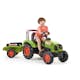 Trampbil FALK Traktor med vagn Claas 808-123