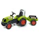 Trampbil FALK Traktor med vagn Claas 808-123