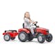 Trampbil FALK Traktor med vagn Massey Ferguson