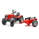Trampbil FALK Traktor med vagn Massey Ferguson