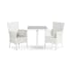 Caféset Comfort Garden Bahamas 70x70 med 2 Thor Fåtöljer