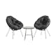 Cafeset Comfort Garden Bologna Svart
