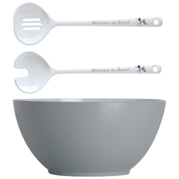 Salladsskål Marine Business med bestick Ø25 cm