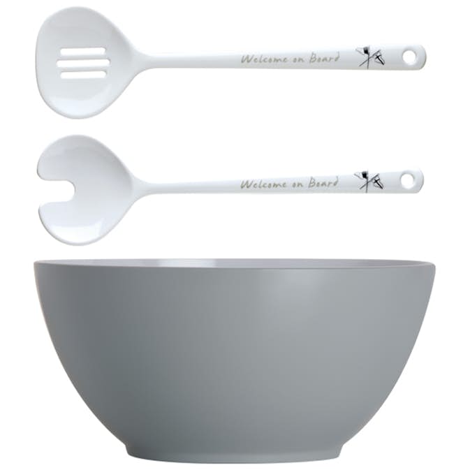 Salladsskål Marine Business med bestick Ø25 cm