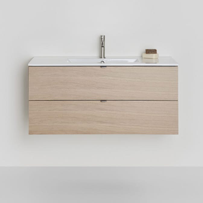 Tvättställsskåp Hafa Go 2 Lådor Ek