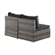 Loungesoffa Comfort Garden Wisconsin utan Armstöd 2-sits Utomhus