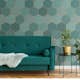 Fototapet ESTAhome Vaxkakemotiv Havsgrön/Blå