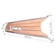Peke 1852 Teak Med Ankarrulle 115x52 cm