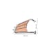 Peke 1852 Teak 50x35 cm