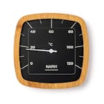 Bastutermometer Narvi Aluminium/Bambu