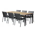 Trädgårdsgrupp Cinas Mood Extreme Teak med 6 Stolar