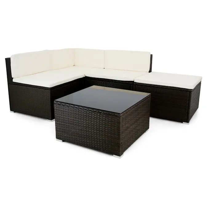 Loungegrupp Lyfco Kungshamn med inbyggd Förvaring Mörkbrun