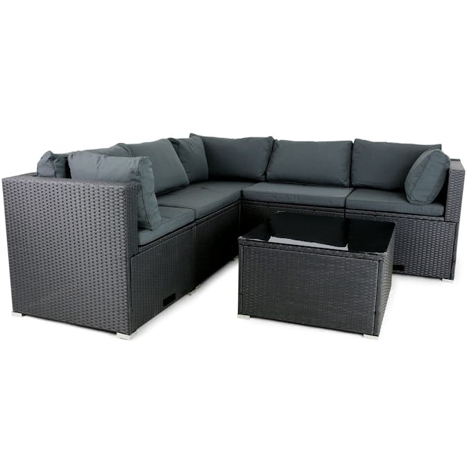 Loungegrupp Lyfco Olofsbo med Förvaring Svart