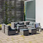 Loungegrupp Lyfco Djursvik med förvaring Grå