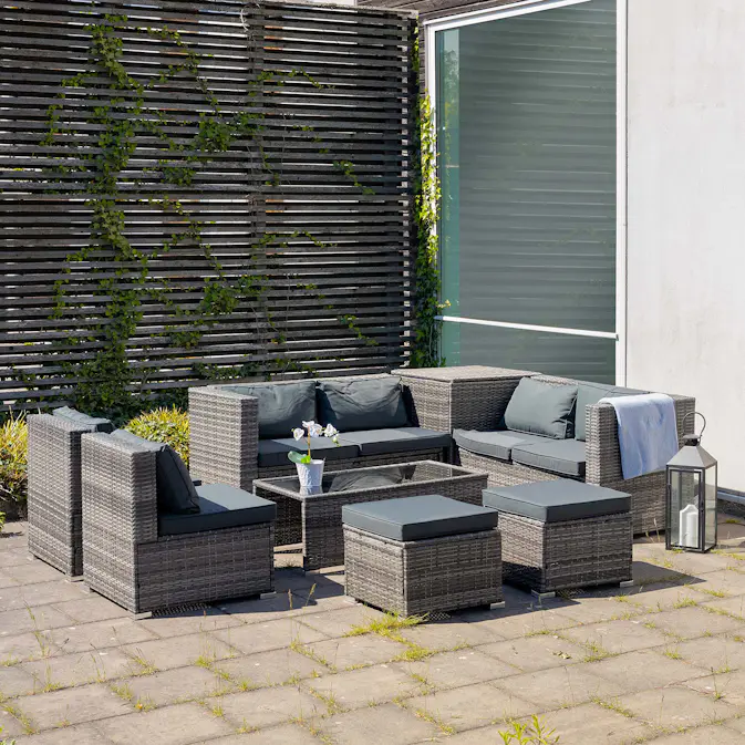 Loungegrupp Lyfco Djursvik med förvaring Grå