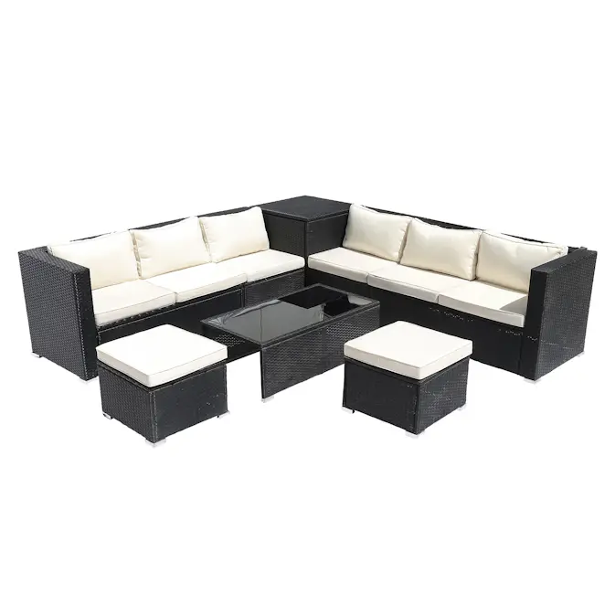 Loungegrupp Lyfco Djursvik med förvaring Svart