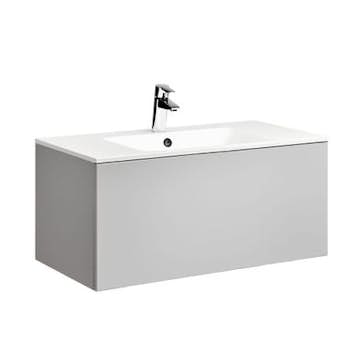 Tvättställsskåp Alterna Ella med Ariella Mineralkomposit Tvättställ