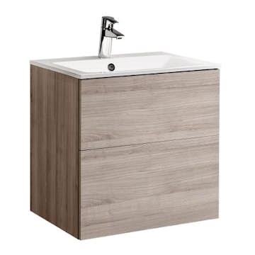 Tvättställsskåp Alterna Isella med Ariella Mineralkomposit Tvättställ