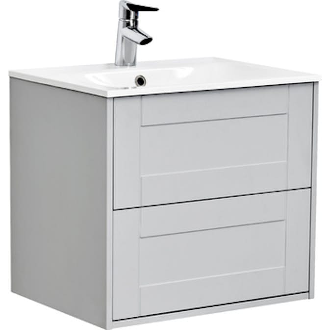 Tvättställsskåp Alterna Gabriella Kompakt med Mineralkomposit Tvättställ