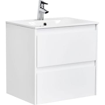 Tvättställsskåp Alterna Luxor Kompakt med Mineralkomposit Tvättställ