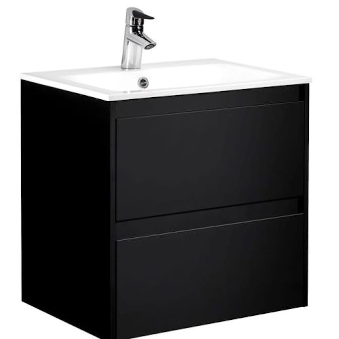 Tvättställsskåp Alterna Luxor Kompakt med Mineralkomposit Tvättställ