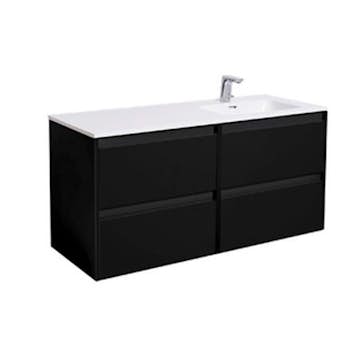 Tvättställsskåp Alterna Luxor med Porslin Tvättställ 120