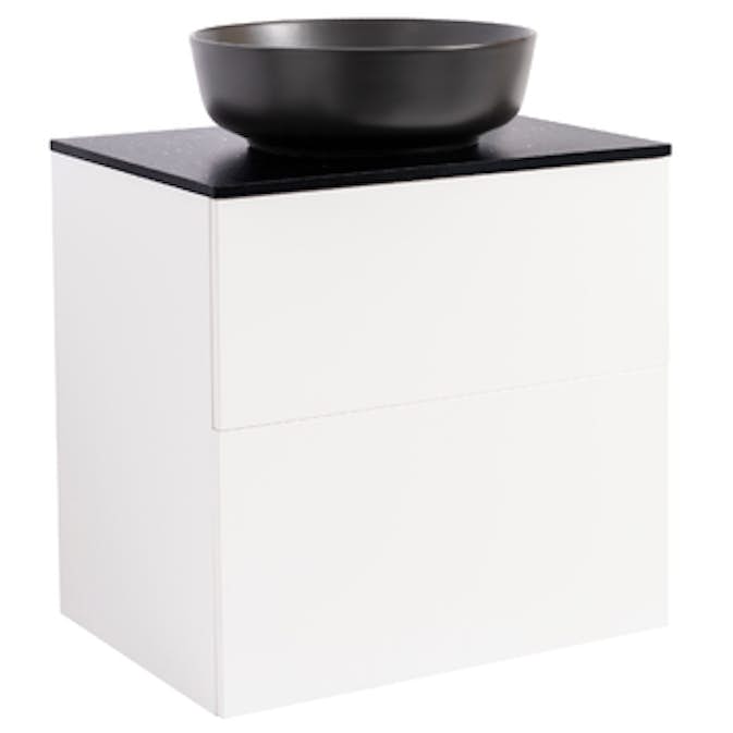 Tvättställsskåp Alterna Isella med Bänkskiva Kvartskomposit och Rektangulärt Tvättställ