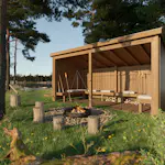 Eldstuga PLUS Nordic 9,5 m2