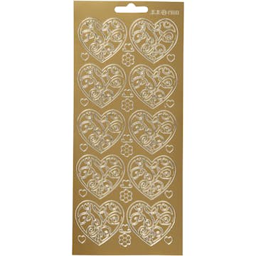 Stickers Creativ Company Hjärtan 3