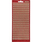 Stickers Creativ Company med Motiv Hjärtan 10x23 cm 1 Ark