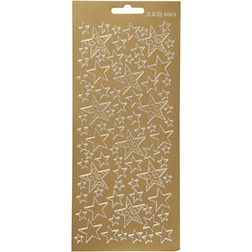 Stickers Creativ Company Stjärnor 10x23 cm 1 Ark