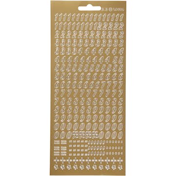 Stickers Creativ Company Siffror 10x23 cm 1 Ark/frp