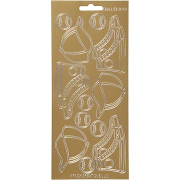 Stickers Creativ Company Sport Baseboll 10x23 cm 1 Ark
