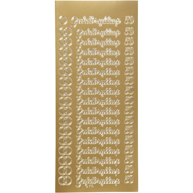 Stickers Creativ Company Guldbryllup