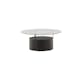 Soffbord Venture Home Bovall Runt Vardagsrumsbord i Svart Ask & Glas