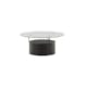 Soffbord Venture Home Bovall Runt Vardagsrumsbord i Svart Ask & Glas