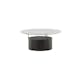 Soffbord Venture Home Bovall Runt Vardagsrumsbord i Svart Ask & Glas