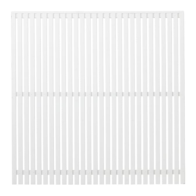 Staket PLUS Sendai Grundmålad Vit 180×180 cm