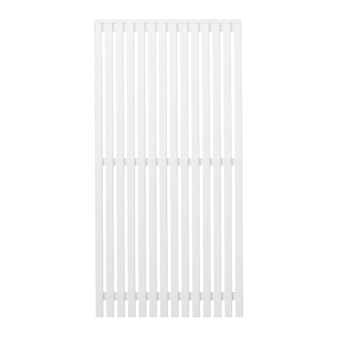 Staket PLUS Sendai Grundmålad Vit 90×180 cm