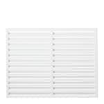 Staket PLUS Osaka Grundmålad Vit 180×136 cm