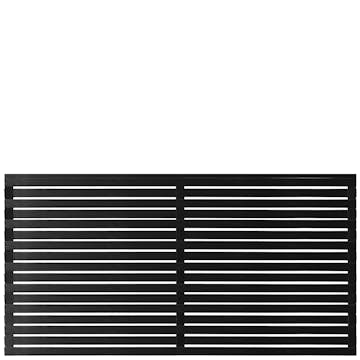 Skärm PLUS Osaka 180x90cm Tryckimpregnerad grundmålad svart